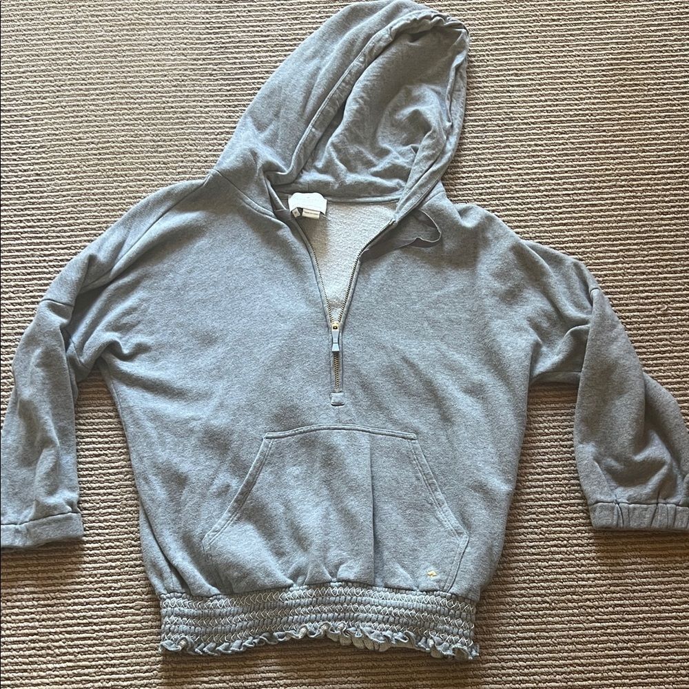 Kate Spade Gray Hooded Sweatshirt M